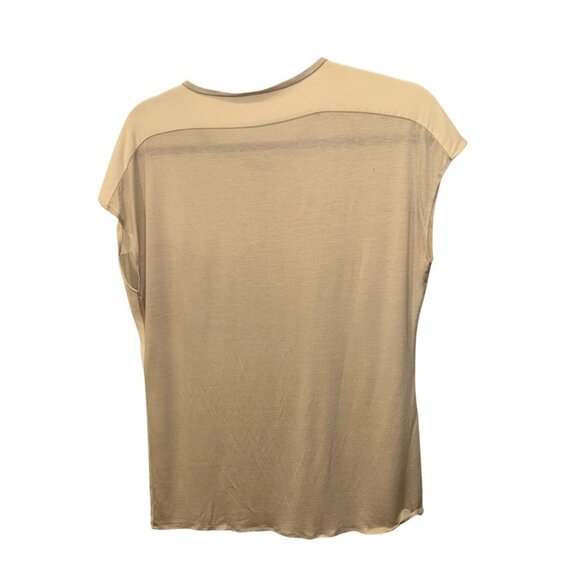 gabrielle strenesse cream dolman sleeveless top blouse M German - Picture 3 of 3